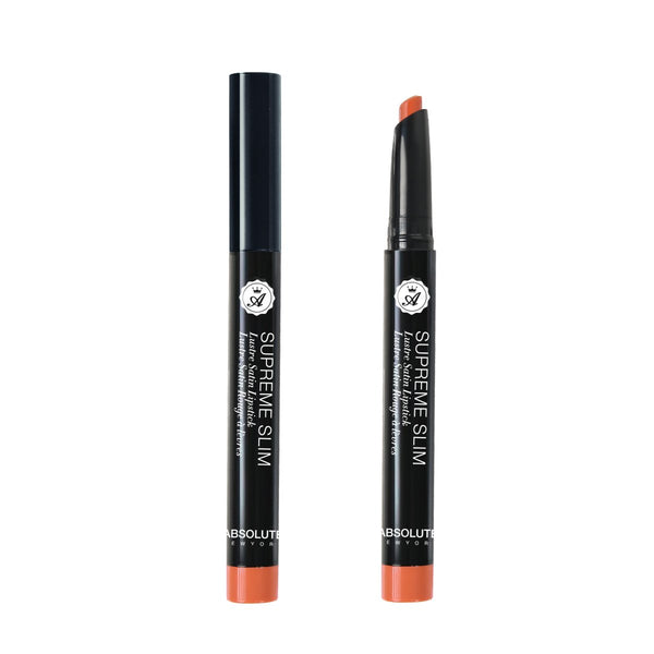 Supreme Slim Lipstick by ABSOLUTE NEW YORK in Fiji (MLSS01) - is a shade of burnt-orange with a luster-satin finish. (0.8 oz / 22.68 g)