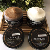 Σετ απολέπισης & ενυδάτωσης - Περιποίηση επιδερμίδας σώματος Donna Valente Body Scrub 250g & Body Butter 210ml - 2προϊόντα