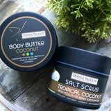 Σετ απολέπισης & ενυδάτωσης - Περιποίηση επιδερμίδας σώματος Donna Valente Body Scrub 250g & Body Butter 210ml - 2προϊόντα