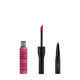 Matte Made in Heaven by ABSOLUTE NEW YORK in Hyped (MLIH03) - is a hot pink matte liquid lipstick & liner duo. Twist off to unlock the liquid lipstick or pull off the top to reveal the lip liner.  0.5 ounces / 0.80 grams