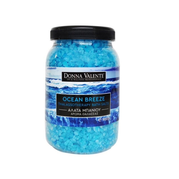 Donna Valente Thalassotherapy Bath Salts - Ocean Breeze - Refreshing & Invigorating - 1100g