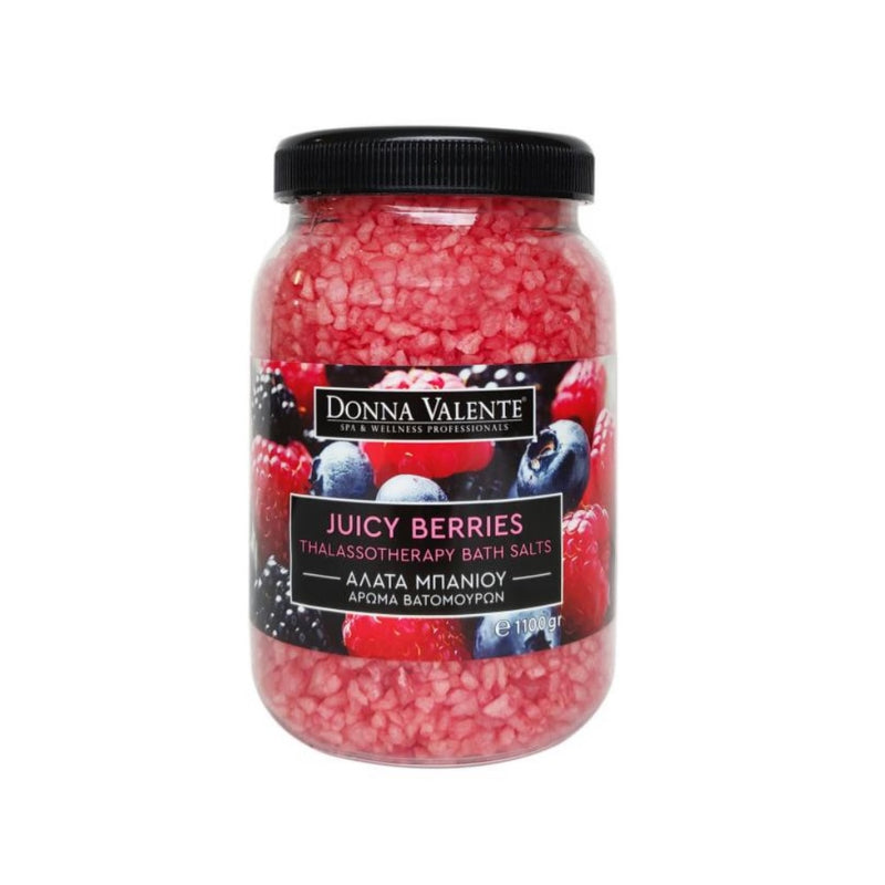 Donna Valente Thalassotherapy Bath Salts Juicy Berries - Soothing & Revitalizing -1100g