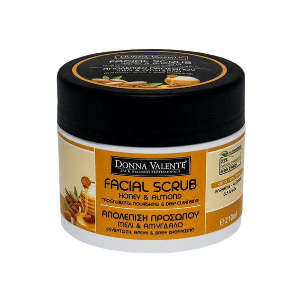 Donna Valente Facial Scrub Honey & Almond - 210ml