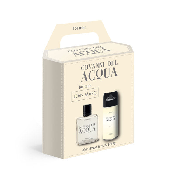 Covanni Del Acqua Giftset After Shave 100ml & Bodyspray 150ml - ανδρικό set με After Shave & Body Spray