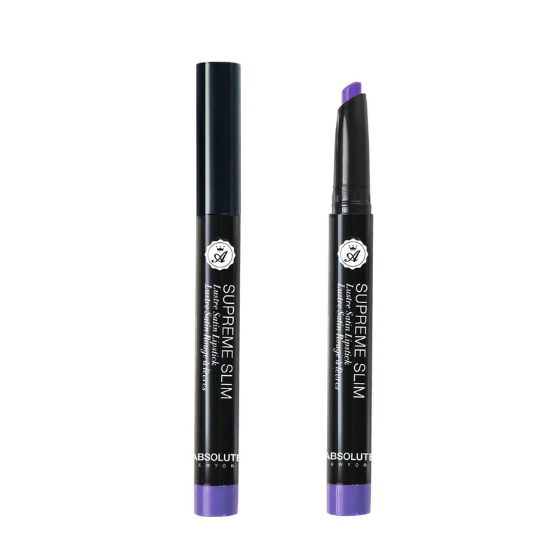 Supreme Slim Lipstick by ABSOLUTE NEW YORK in Miami (MLSS05) - has a classic, retro Miami feel to it - this color is our take on a light periwinkle purple with a luster-satin finish. (0.8 oz / 22.68 g)   