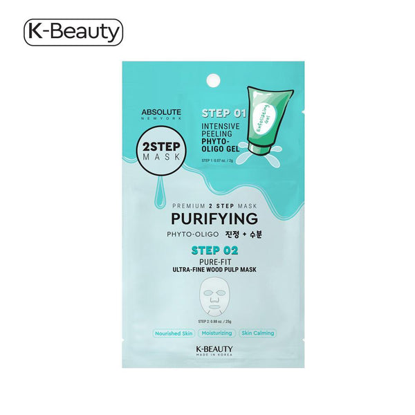 Absolute New York Purifying 2 Step Face Mask - 1 Pair, 1.6 oz / 45.36g