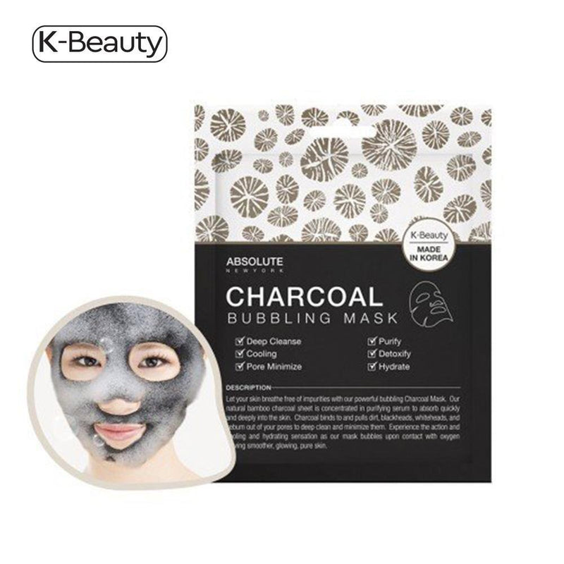 Absolute New York Charcoal Bubbling Mask - 1 Pair, 0.8 oz / 22.68 g