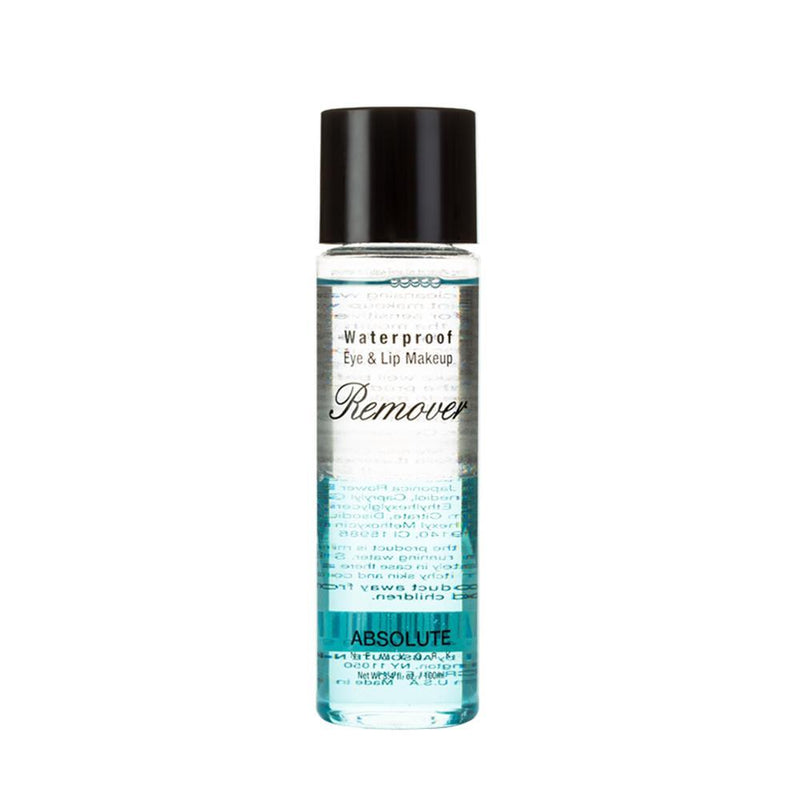 Waterproof Eye & Lip Makeup Remover by ABSOLUTE NEW YORK is an oil-based liquid makeup remover. Standard Size: 3.4 fl oz/100 ml