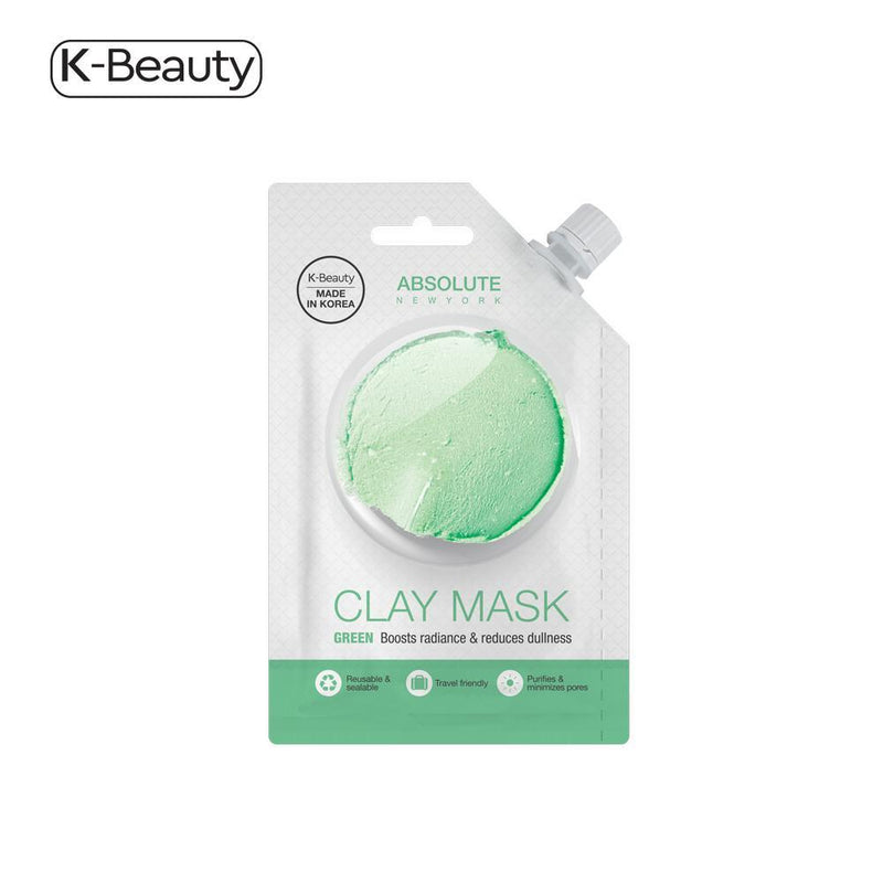 Absolute New York Green Clay Spout Mask - 1 Pair, 0.882 fl. oz / 26.08 mL
